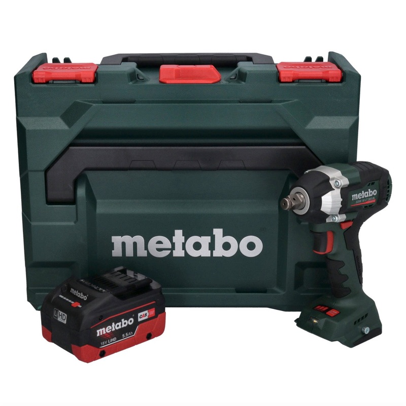 Metabo SSW 18 LT 300 BL Atornillador de impacto a batera 18 V 300 Nm sin escobillas + 1x batera 5,5 Ah + metaBOX - sin cargador