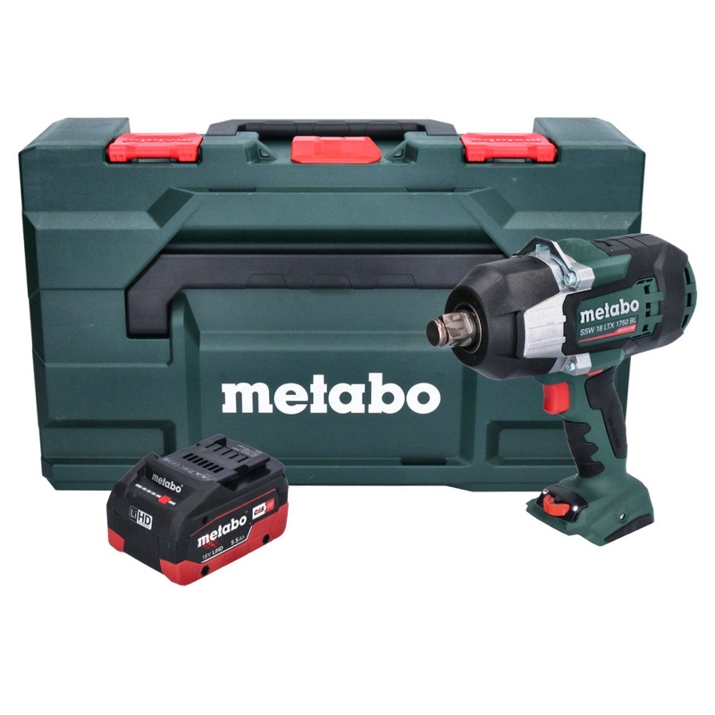 Metabo SSW 18 LTX 1750 BL Atornillador de impacto a batera 18 V 1750 Nm 3/4" sin escobillas + 1x batera 5,5 Ah + metaBOX - sin cargador