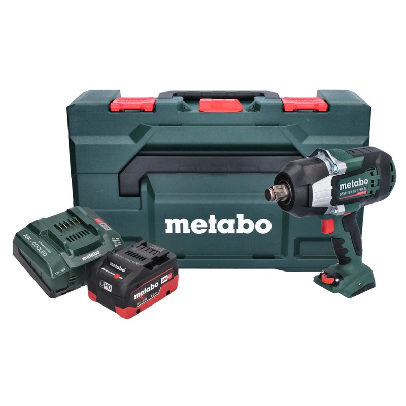 Metabo SSW 18 LTX 1750 BL Atornillador de impacto a batera 18 V 1750 Nm 3/4" sin escobillas + 1x batera 8,0 Ah + cargador + metaBOX