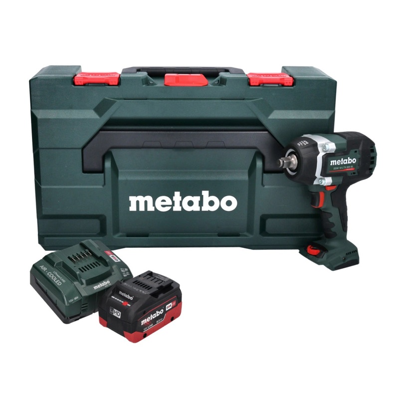 Metabo SSW 18 LTX 800 BL Atornillador de impacto a batera 18 V 800 Nm 1/2" sin escobillas + 1x batera 8,0 Ah + cargador + metaBOX