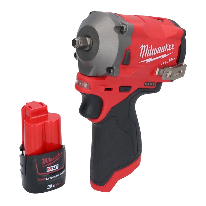 Milwaukee M12 FIW38-301 llave de impacto inalmbrica 12 V 339 Nm 3/8" sin escobillas + 1x batera 3,0 Ah - sin cargador