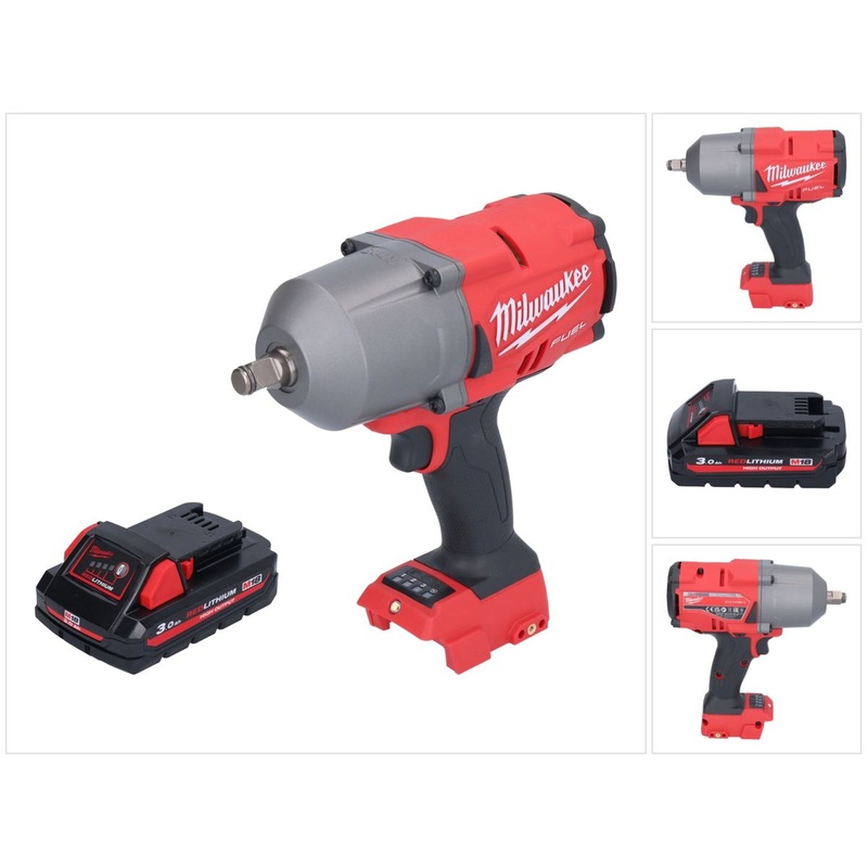 Milwaukee M18 FHIWF12-301 llave de impacto inalmbrica 18 V 1356 Nm 1/2" sin escobillas + 1x batera 3,0 Ah - sin cargador