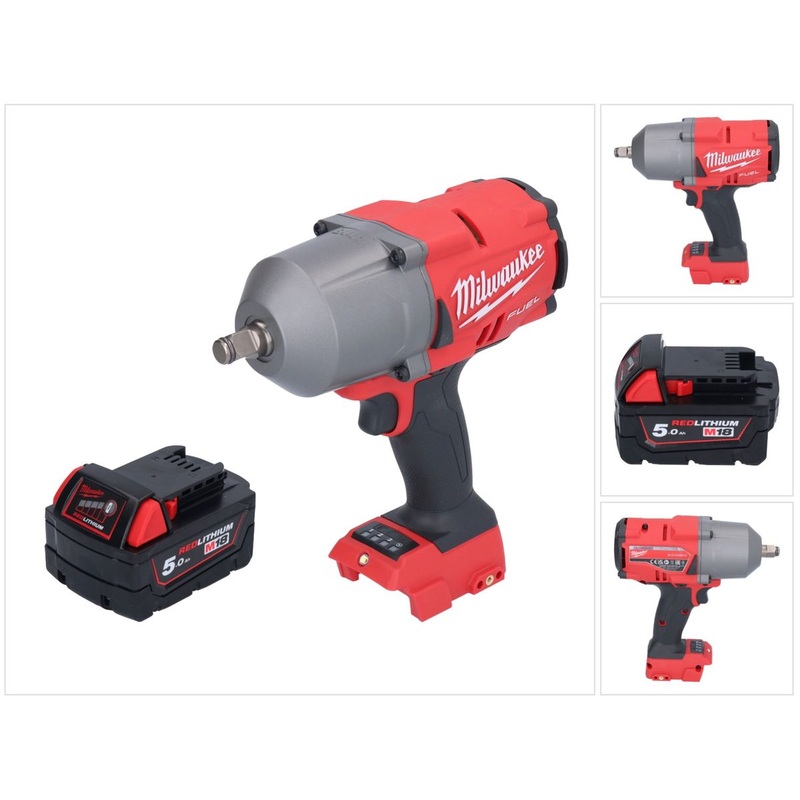 Milwaukee M18 FHIWF12-501 llave de impacto inalmbrica 18 V 1356 Nm 1/2" sin escobillas + 1x batera 5,0 Ah - sin cargador