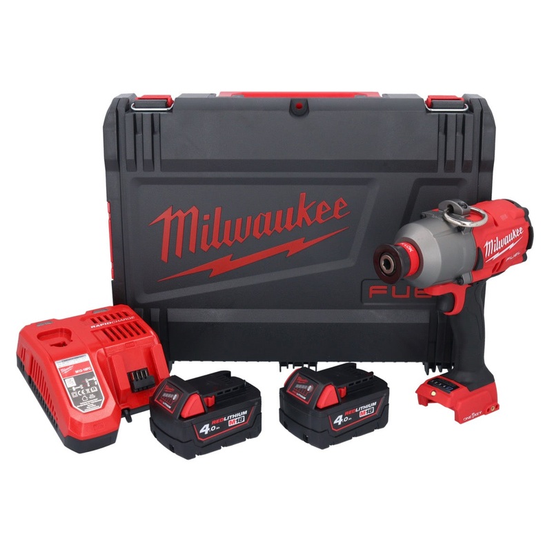 Milwaukee M18 ONEFHIWH716-402X Llave de impacto inalmbrica 18 V 1017 Nm 7/16" sin escobillas + 2x batera 4,0 Ah + cargador + caja HD