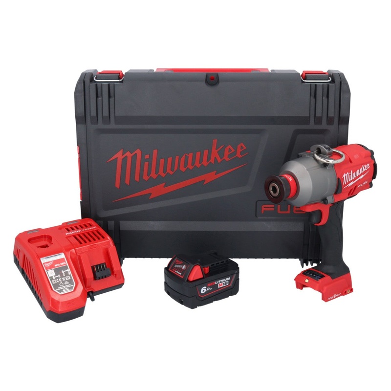 Milwaukee M18 ONEFHIWH716-601X Llave de impacto inalmbrica 18 V 1017 Nm 7/16" sin escobillas + 1x batera 6,0 Ah + cargador + caja HD