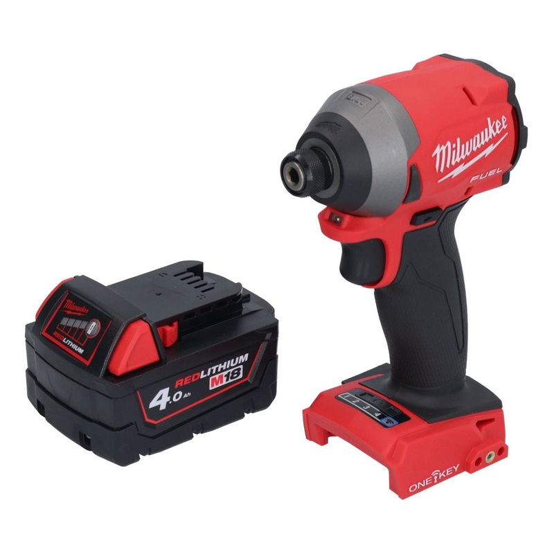 Milwaukee M18 ONEID2-401 llave de impacto inalmbrica 18 V 226 Nm 1/4" sin escobillas + 1x batera 4,0 Ah - sin cargador
