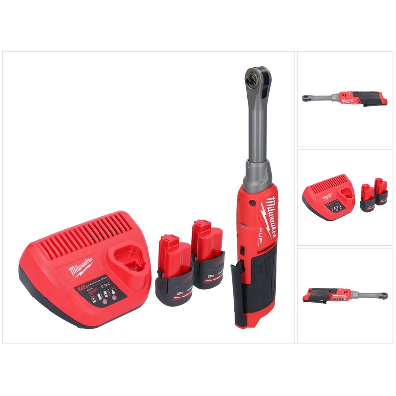 Milwaukee M12 FHIR14LR-252 batera de trinquete de alta velocidad 12 V 47 Nm 1/4" sin escobillas + 2x batera 2,5 Ah + cargador