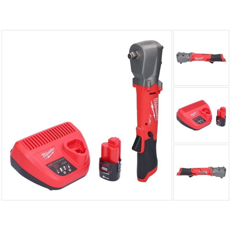 Milwaukee M12 FRAIWF12-201 llave de impacto angular a batera 12 V 1/2" 270 Nm sin escobillas + 1x batera 2,0 Ah + cargador