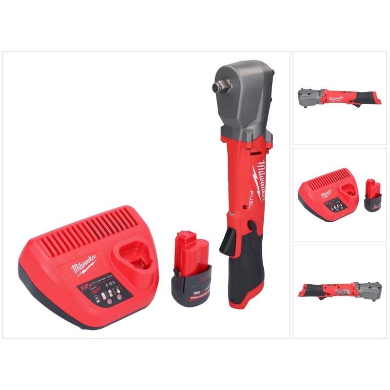 Milwaukee M12 FRAIWF12-251 llave de impacto angular a batera 12 V 1/2" 270 Nm sin escobillas + 1x batera 2,5 Ah + cargador