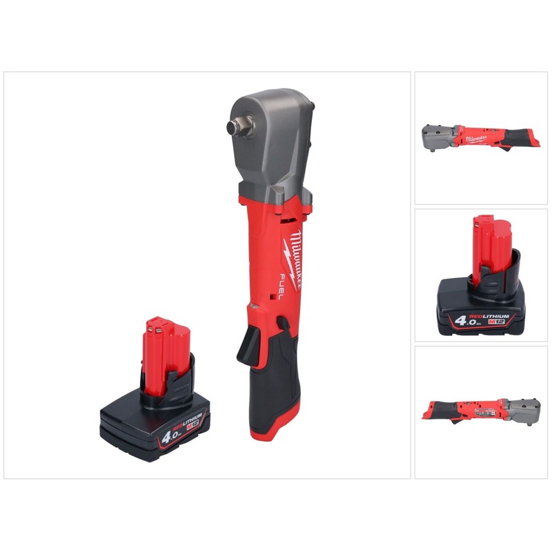 Milwaukee M12 FRAIWF12-401 llave de impacto angular a batera 12 V 1/2" 270 Nm sin escobillas + 1x batera 4,0 Ah - sin cargador