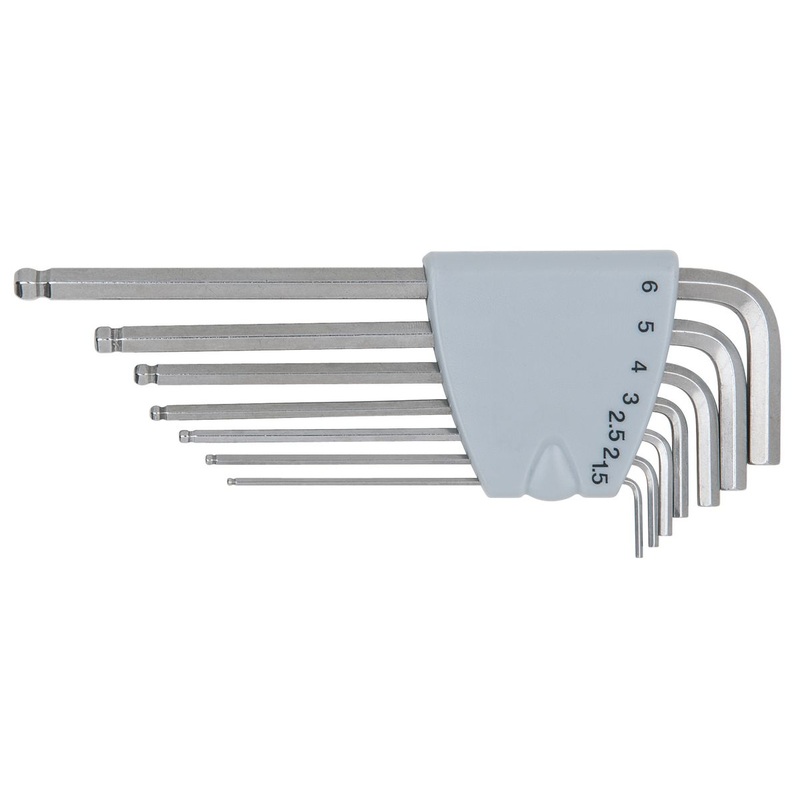 KS TOOLS ACERO INOXIDABLE Juego de llaves Allen, 7 piezas ( 964.0415 )