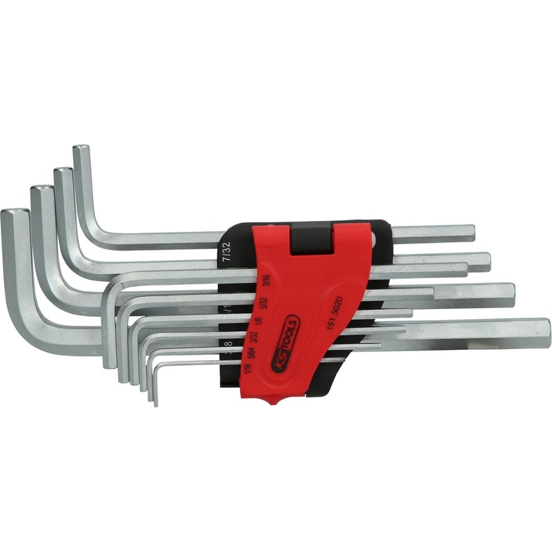 KS TOOLS Juego de llaves Allen largas, 10 piezas en pulgadas (151.5020)