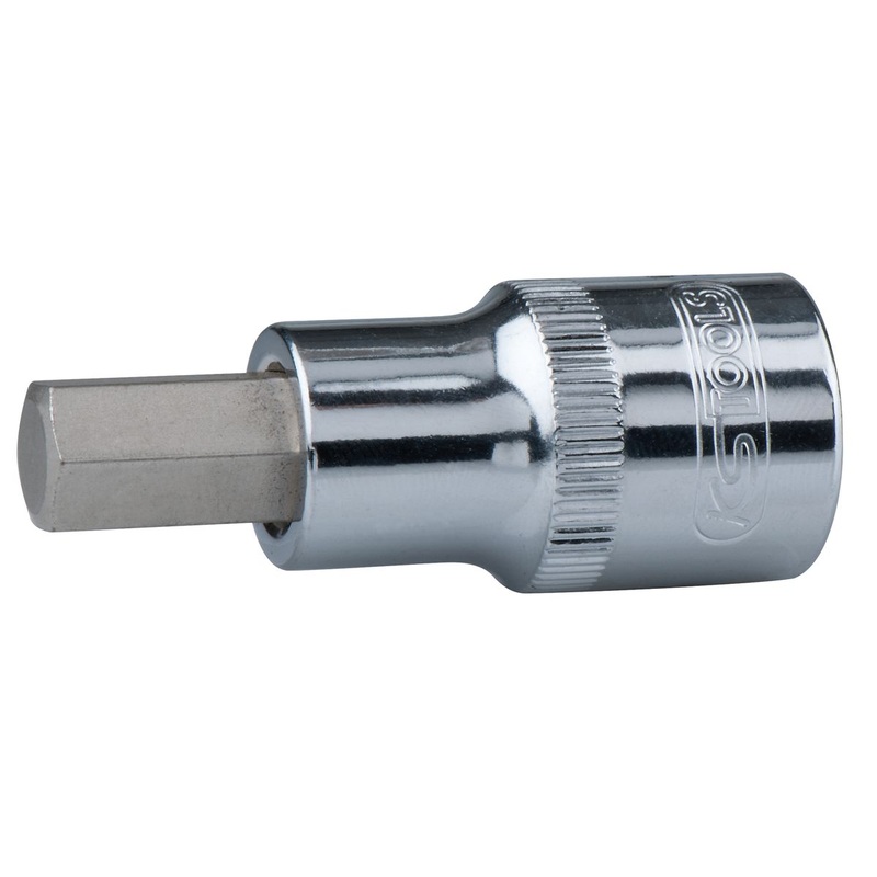 KS TOOLS Vaso hexagonal con punta 1/2" CHROMEplus, corto, 7 mm ( 918.1607 )