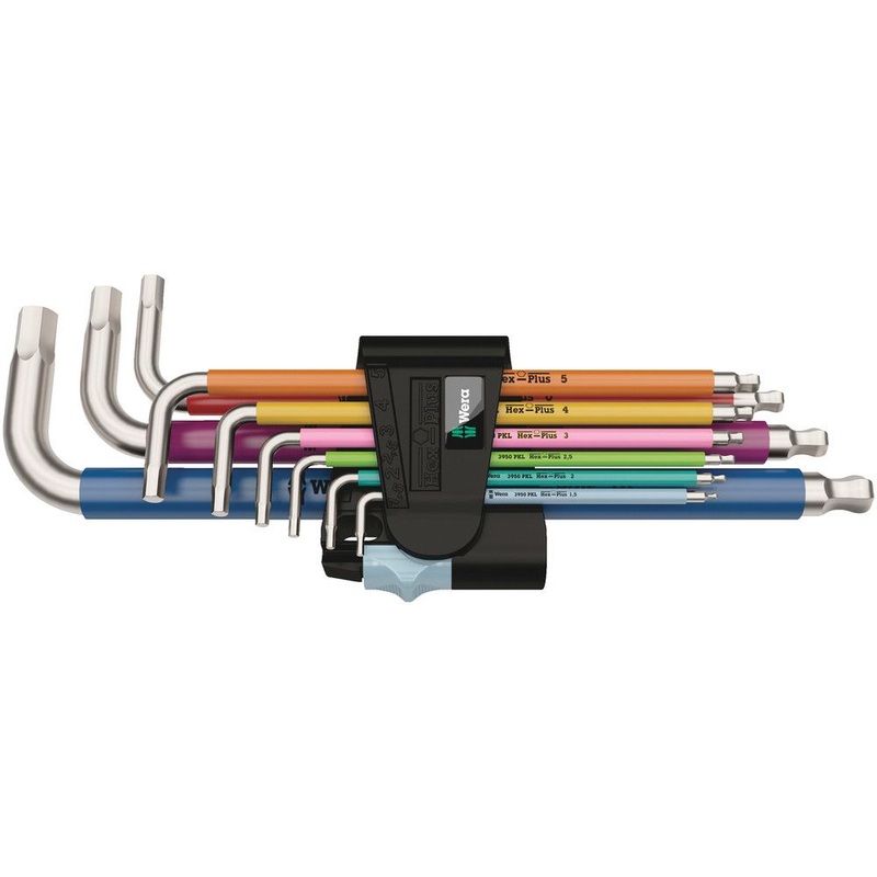 WERA juego de destornilladores angulares 3950 SPKL/9 SM 9 piezas (4000828221)