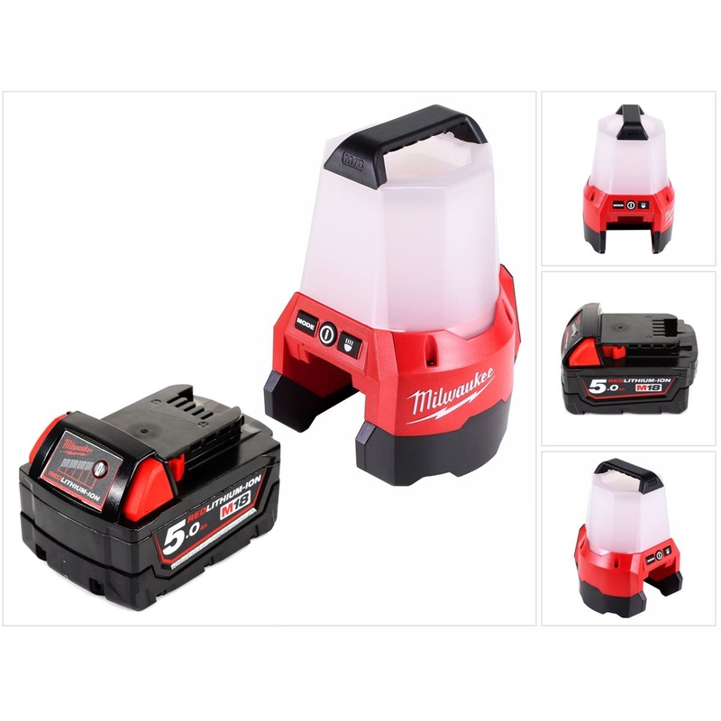 Foco de construccin a batera Milwaukee M18 TAL-501 Lmpara de 18V + 1x batera 5.0Ah - sin cargador