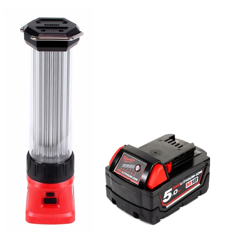 Linterna LED con batera Milwaukee M18 LL-501 18 V Li-Ion + 1 batera de 5,0 Ah - sin cargador