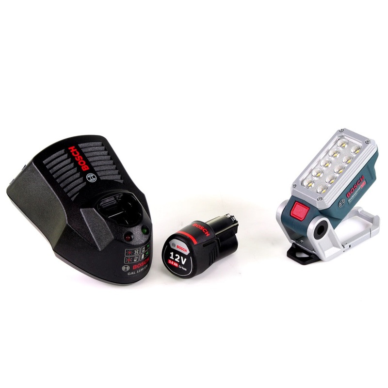Lmpara de batera Bosch GLI 12V-330 DeciLED + 1 batera de 3,0 Ah + cargador
