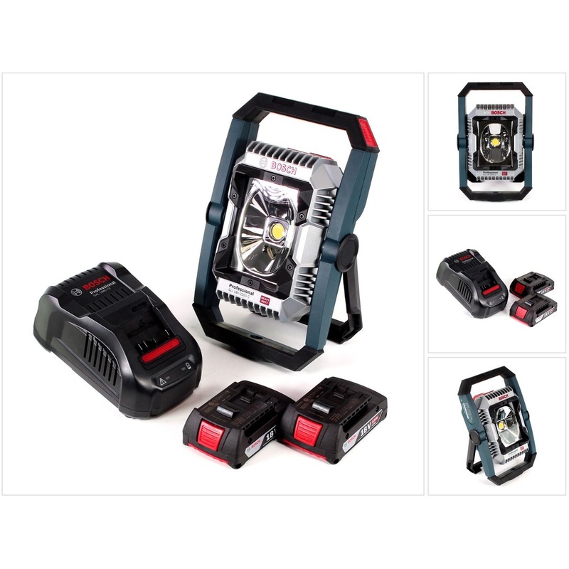 Lmpara de batera Bosch GLI 18V-2200 C 18V 2200lm Bluetooth (0601446501) + 2 bateras de 2,0 Ah + cargador