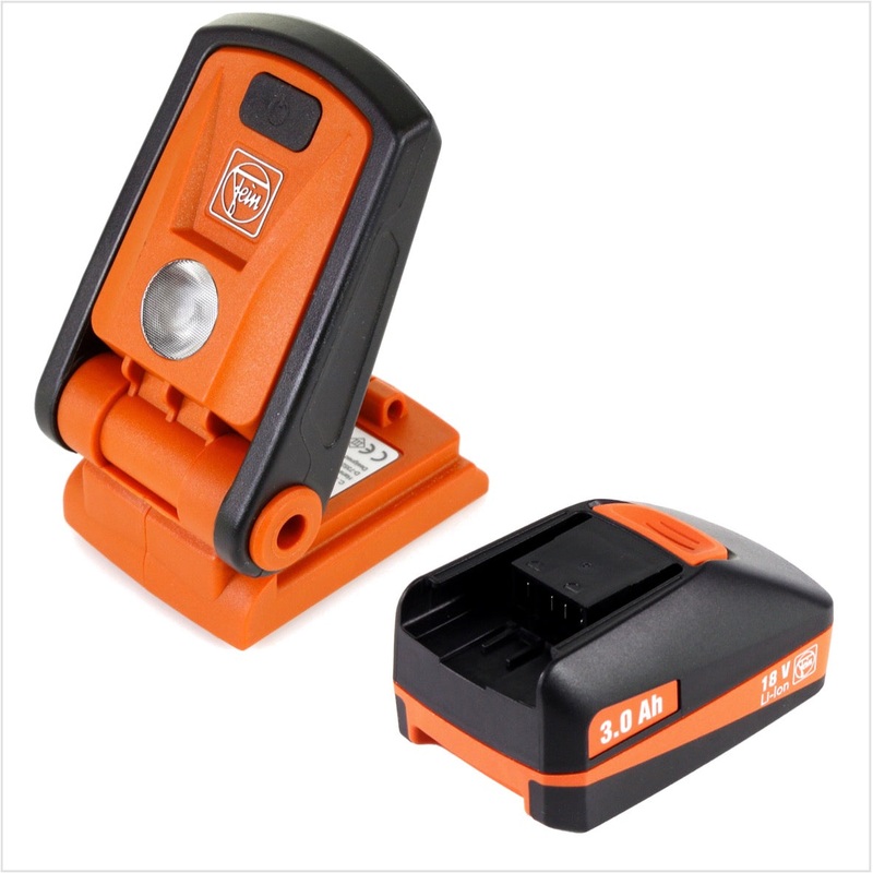 Lmpara de batera FEIN ALED 12 12-18V LED + 1x batera 3.0Ah 18V Li-Ion