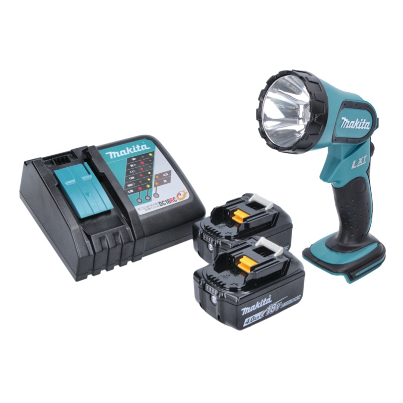 Lmpara de batera / lmpara de mano Makita DML 185 RM 18 V + 2 bateras 4,0 Ah + cargador