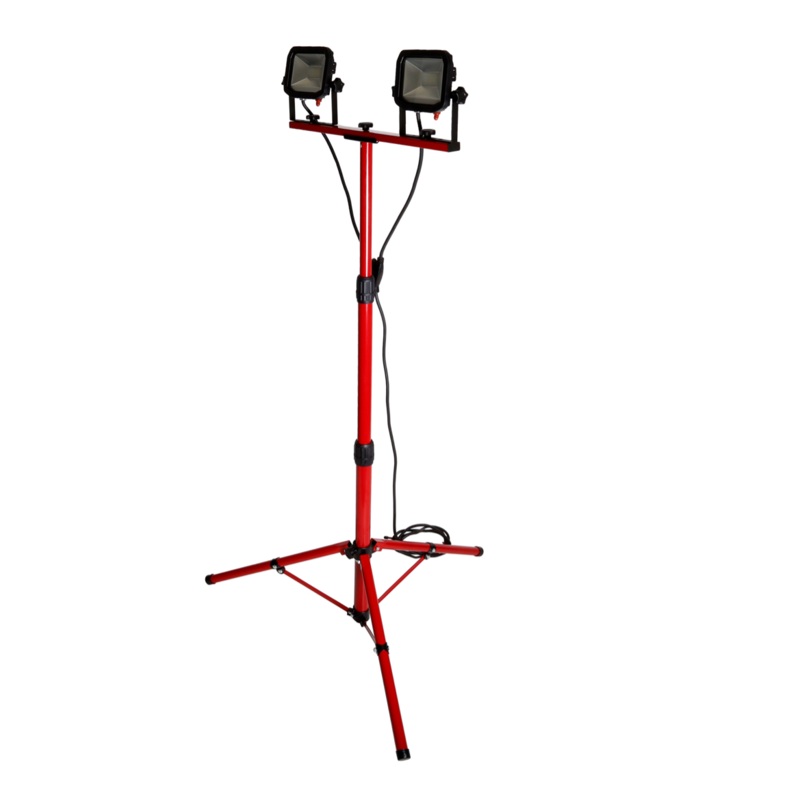 Luceco LSWT210BR3-01 Foco LED trpode doble con trpode 2x 600lm 2x 10W IP 65