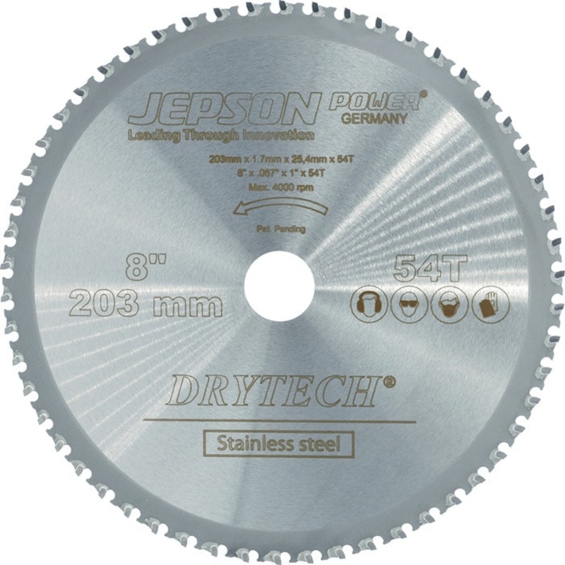 Hoja de sierra circular para metal JEPSON Drytech HM 203/54Z hoja de sierra dimetro 203 mm ancho 1,2 mm (4681346009)